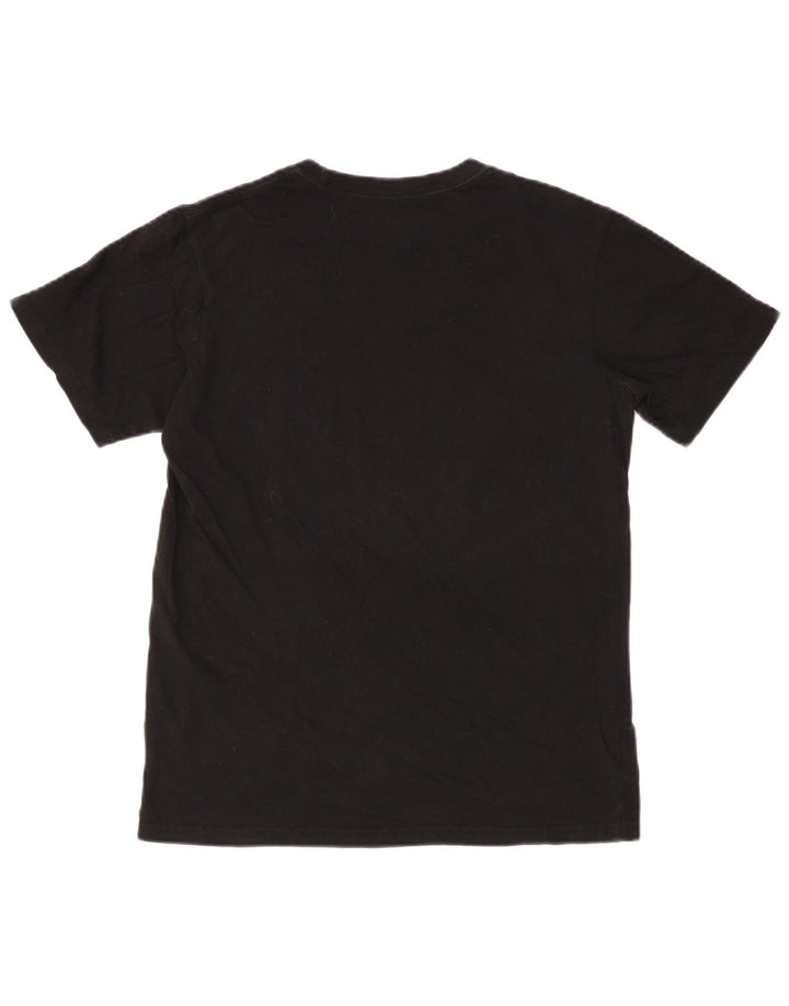 Reebok Ανδρικό T-Shirt με κανονικό γραφικό τοπ Μικρό μαύρο βαμβακερό