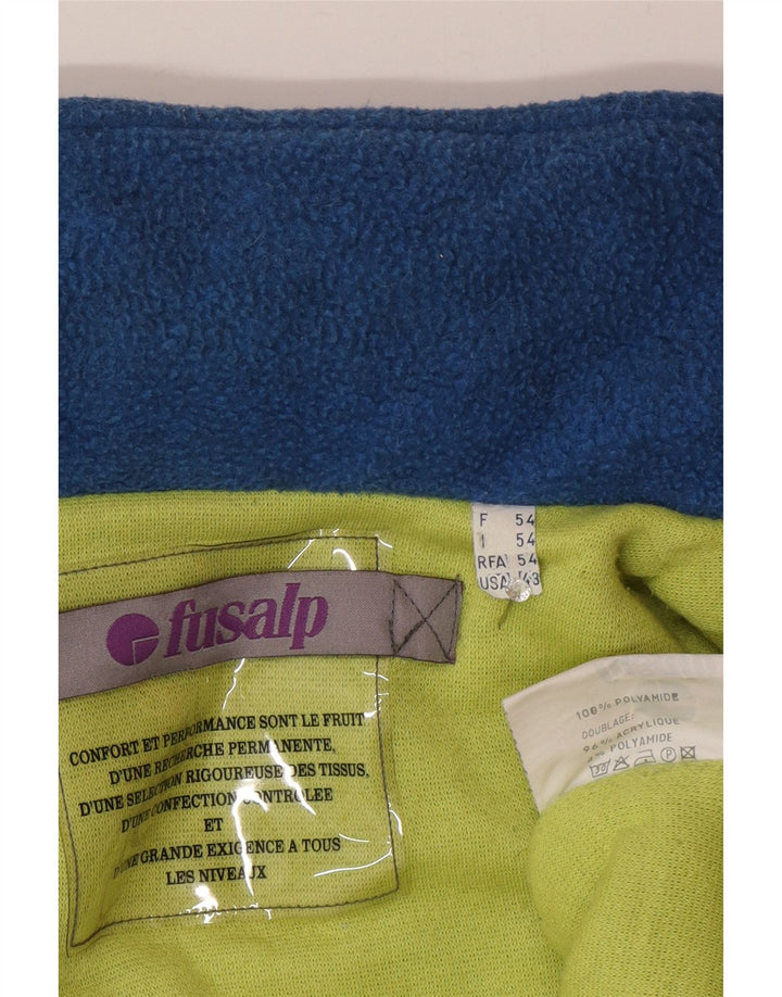 Fusalp Herren-Skijacke IT 54 2XL Blaues Colourblock-Polyamid