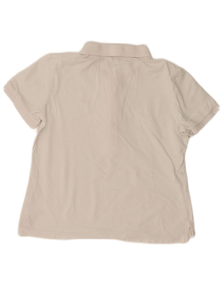Gant Womens Polo Shirt UK 14 Medium White