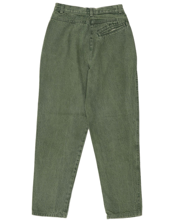 Iceberg Womens High Rise Tapered Jeans IT 42 Medium W24 L27 Grøn