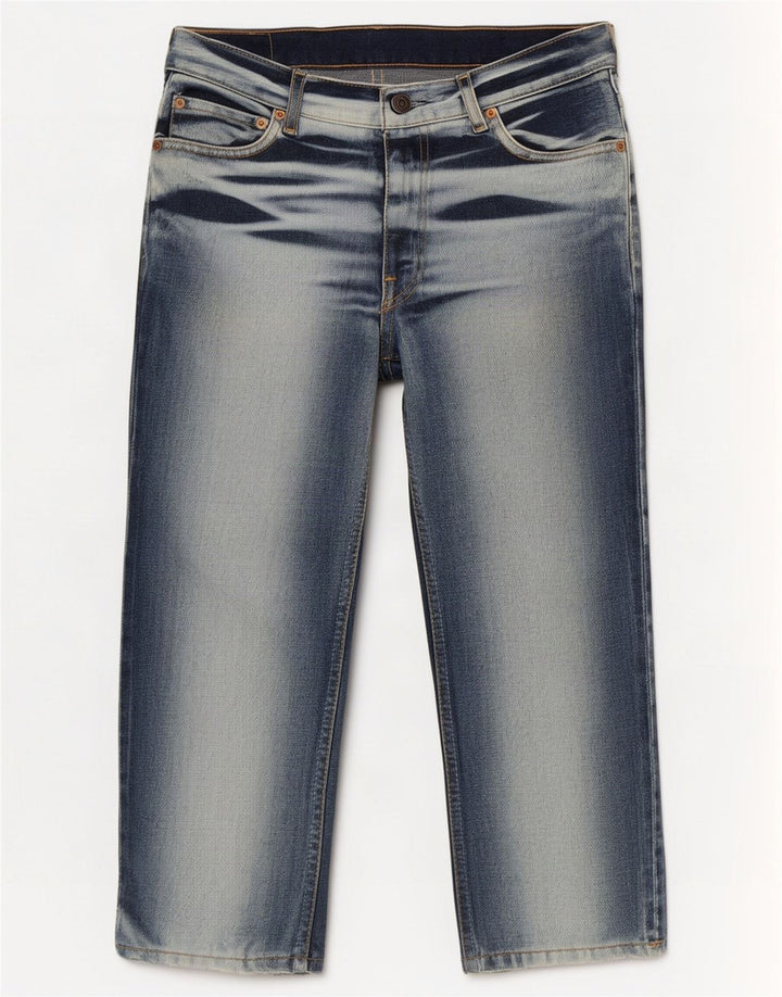 Levi's Herren 661 Capri Jeans W32 L22 Marineblau Farbblock