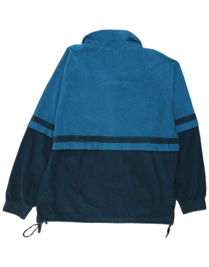 Giacca da tuta da uomo in velluto Lotto Large Blue Colourblock