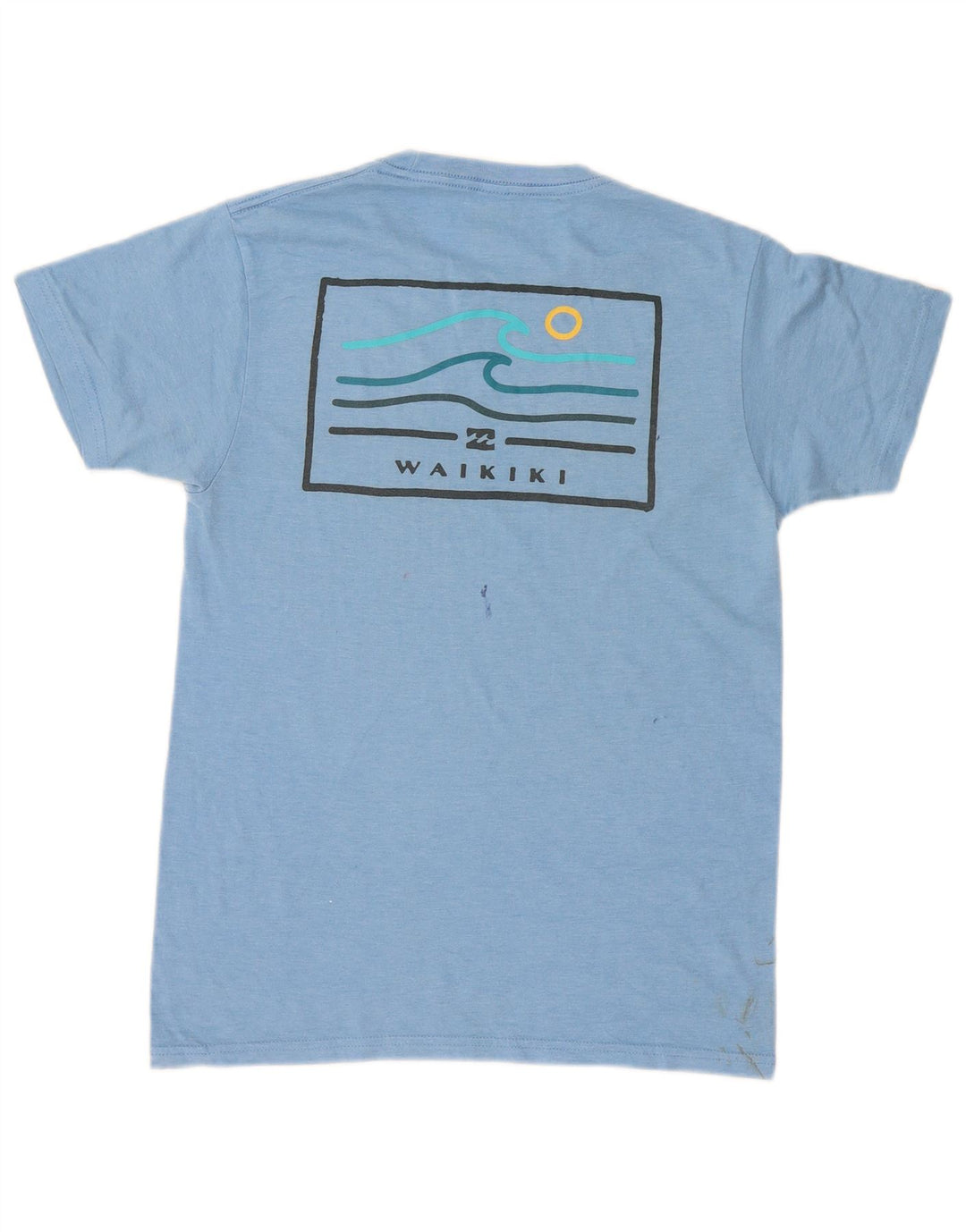 Billabong Mens Graphic T-Shirt Top Small Blue Cotton