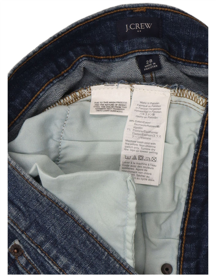 Pantaloncini di jeans da donna J. CREW W28 cotone blu medio