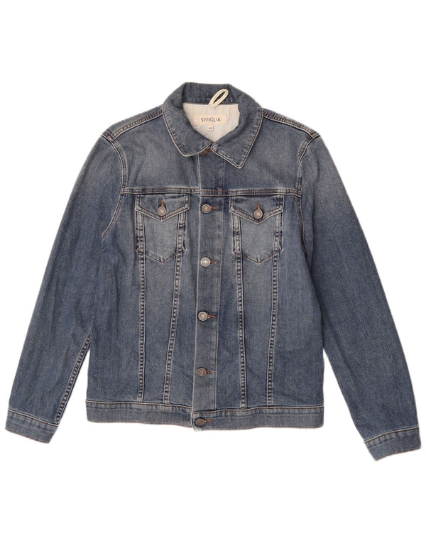 SIVIGLIA Chaqueta Vaquera Hombre IT 48 Algodón Azul Medio