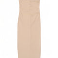 Zara Womens Strapless Dress UK 14 Medium White Viscose