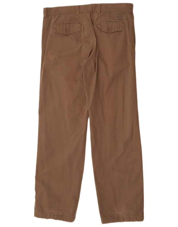 Pantaloni chino dritti da uomo Timberland W36 L35 cotone marrone