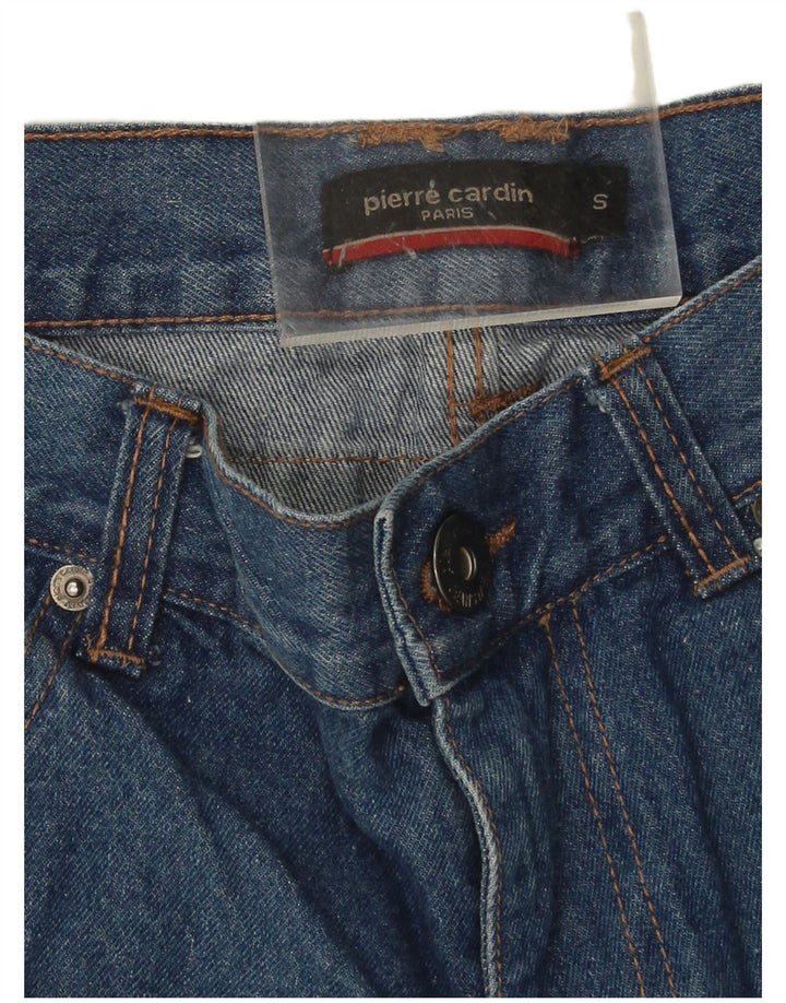 Pierre Cardin Mens Denim Shorts Small W28  Blue Cotton