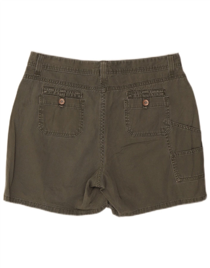 LEE Womens Cargo Shorts US 12 Large W32 Khaki Cotton