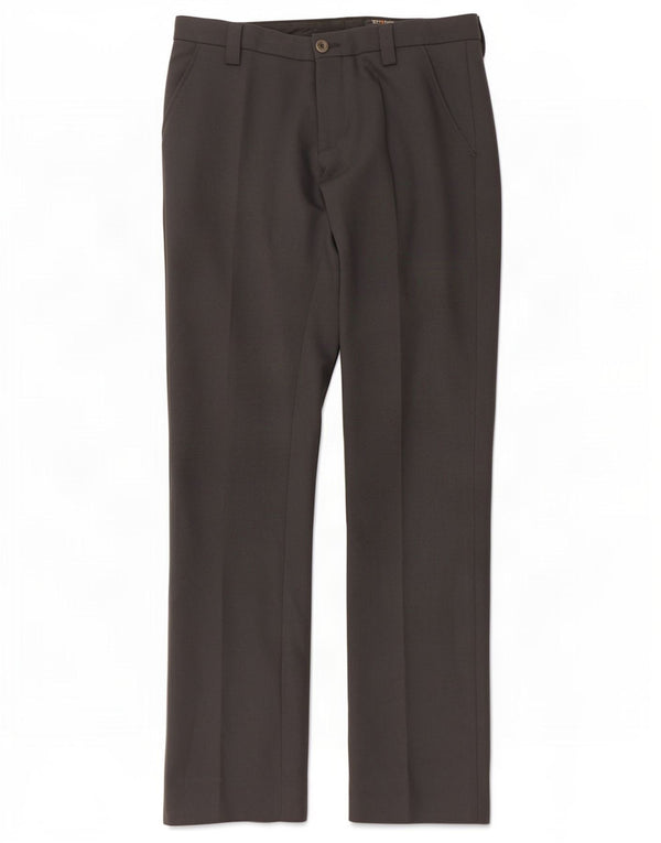 Energie Mens Straight Casual Trousers W32 L34 Grey Polyester