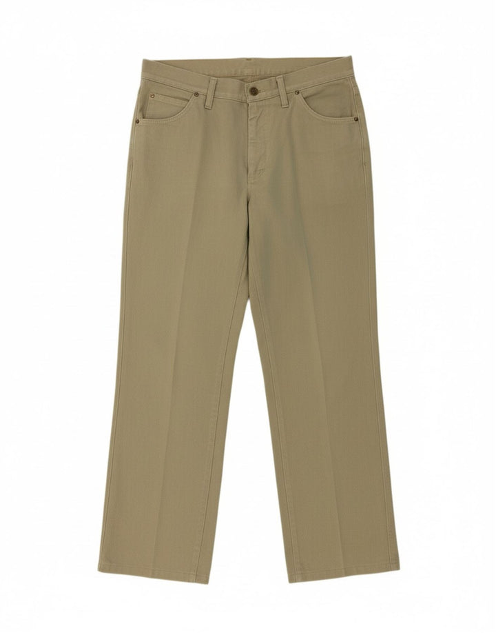 LEE Mens Straight Casual Trousers W32 L30 Khaki Vintage Lee and Second-Hand Lee from Messina Hembry 