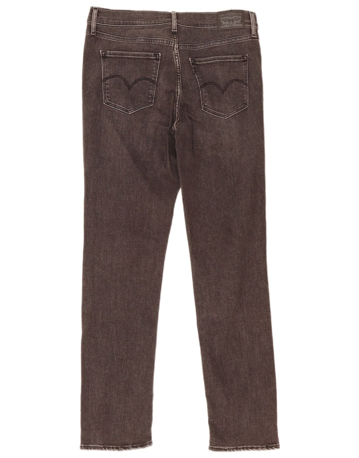 Levi's Womens 312 Shaping Slim Jeans W31 L29 Grey Cotton