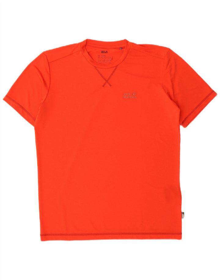 Jack Wolfskin Mens T-Shirt Top UK 40 Medium Orange Polyester