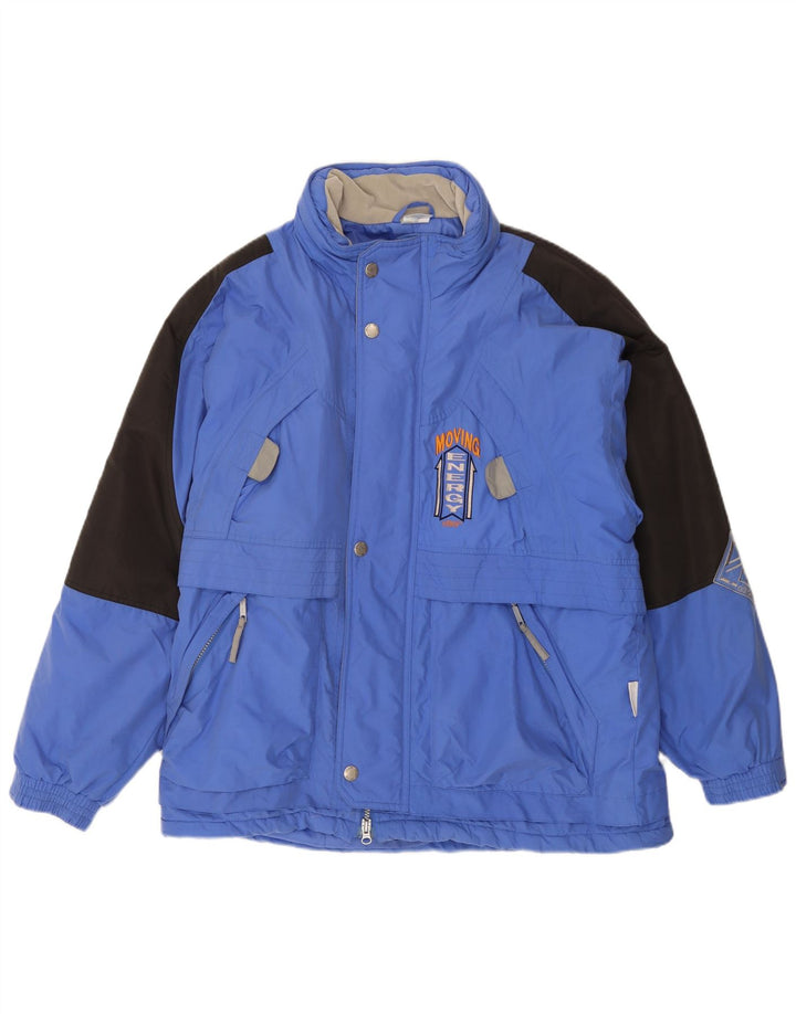 ETIREL Herre Skijakke UK 40 Stor Blå Colourblock Nylon