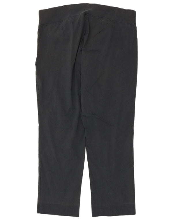 Pantaloni casual dritti da donna Autograph UK 24 4XL W42 L29 Viscosa grigia
