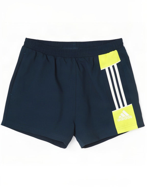 Adidas Badeshorts til mænd Medium Navy Blue Colourblock Polyester