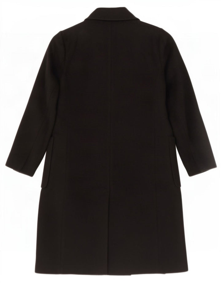 Marks & Spencer Abrigo cruzado para mujer UK 44 Lana negra mediana