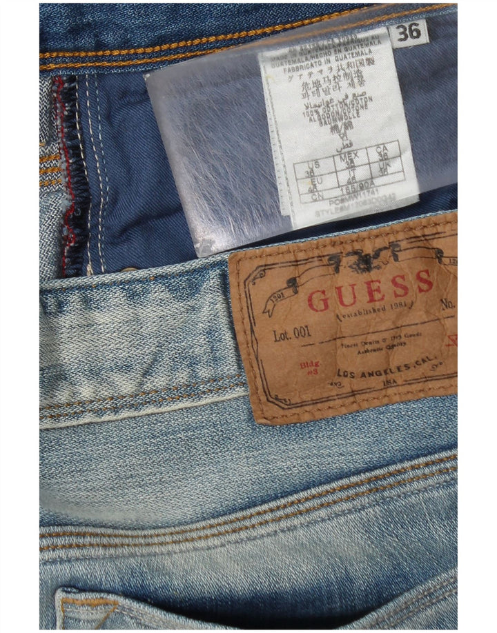 Guess Straight Jeans til mænd W36 L34 blå bomuld