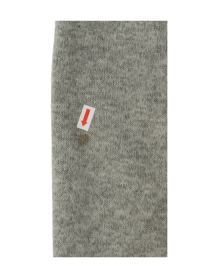 EDDIE BAUER Mens Zip Neck Sweatshirt Jumper 2XL Grey Polyester Vintage Eddie Bauer and Second-Hand Eddie Bauer from Messina Hembry 