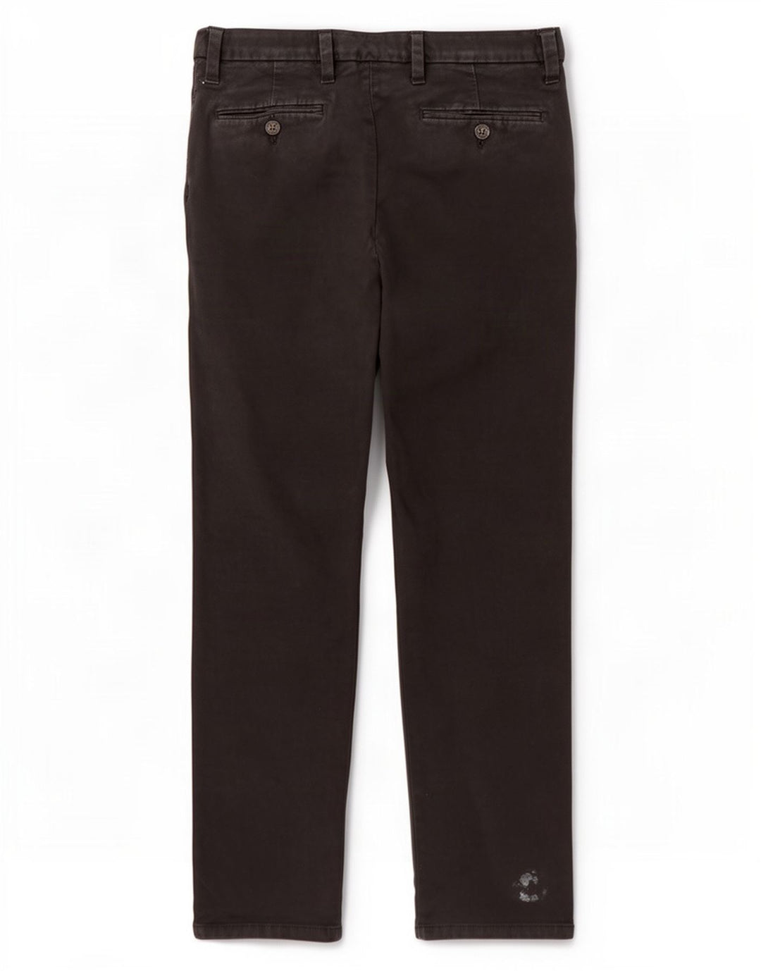 Marks & Spencer Mens Straight Regular Chino Trousers W34 L29 Black Cotton