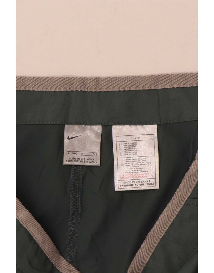 Nike Damen Sportshorts US 12/14 Large Grün Polyester