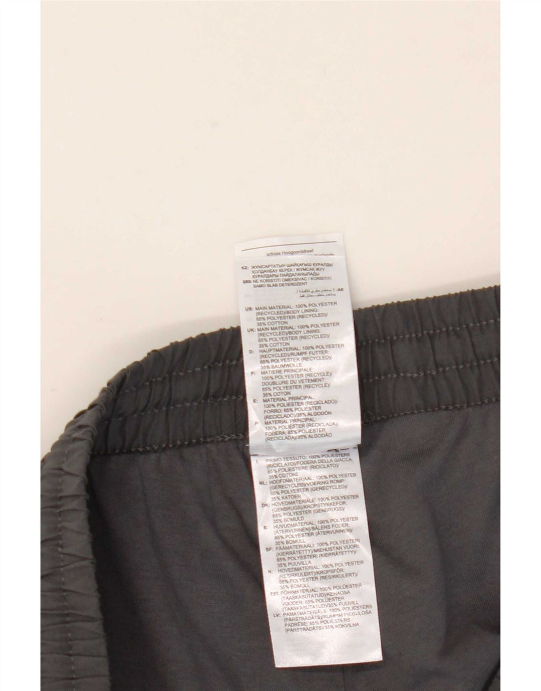 Adidas Mens Tracksuit Trousers Joggers Large Grey Polyester