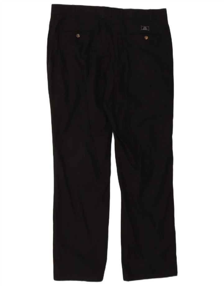 Marks & Spencer Mens Blue Harbour Straight Suit Trousers W38 L31 Black