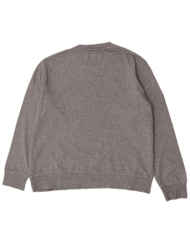 Marks & Spencer Mens Sweatshirt Jumper 2XL Grey Flecked Cotton