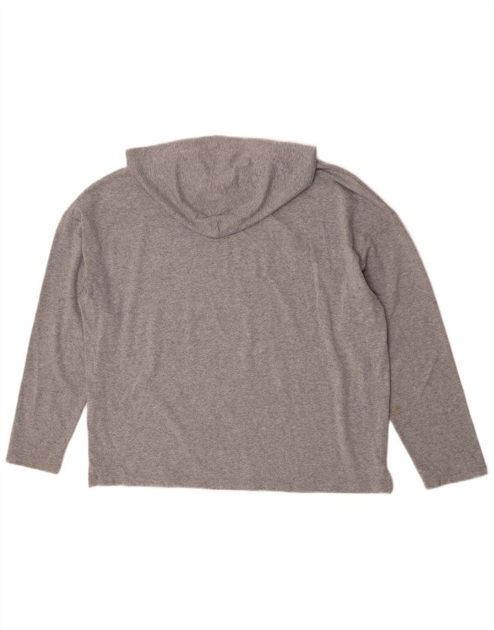 Maglione con cappuccio oversize grafico da donna Marks & Spencer UK 16 grande grigio