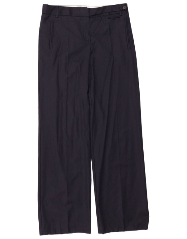 Massimo Dutti Mens Suit Trousers EU 38 Small W28 L31 Navy Blue Pinstripe