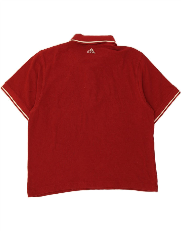 ADIDAS Mens Polo Shirt Large Red Vintage Adidas and Second-Hand Adidas from Messina Hembry 