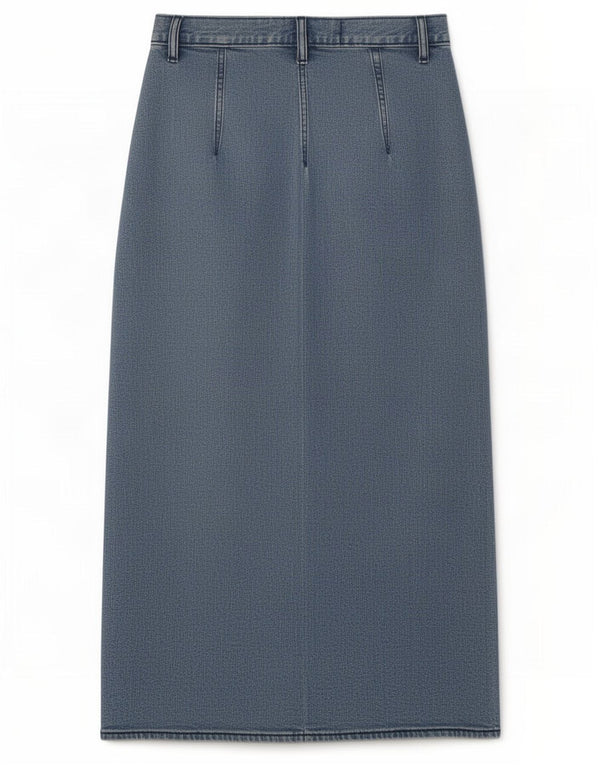 Gonna di jeans vintage da donna W27 piccola blu