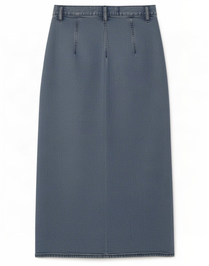 Gonna di jeans vintage da donna W27 piccola blu