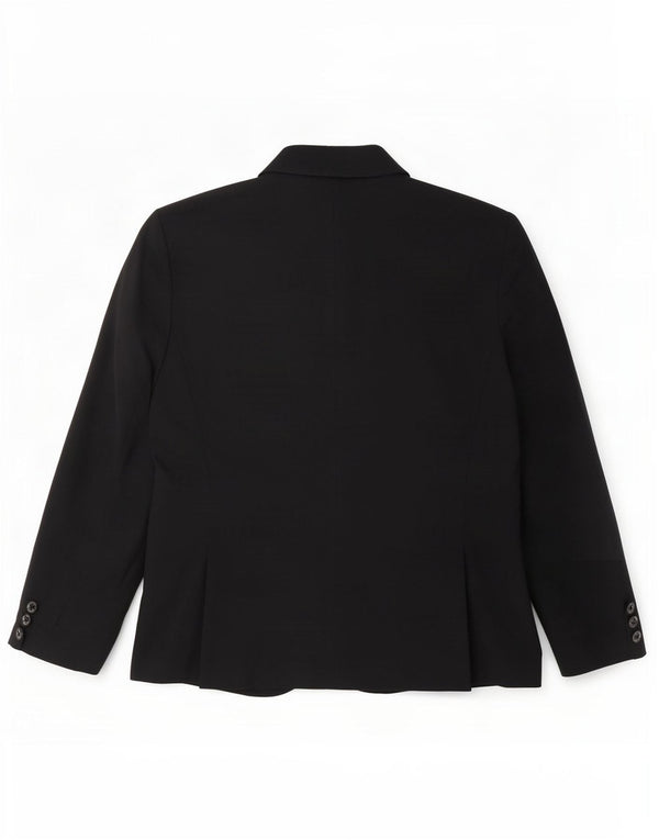 Marks & Spencer Womens Open Blazer Jacket UK 16 Large Navy Blue Polyester