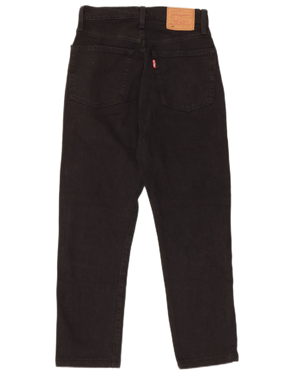 Levi's Womens 501 Straight Jeans W24 L24 Μαύρο