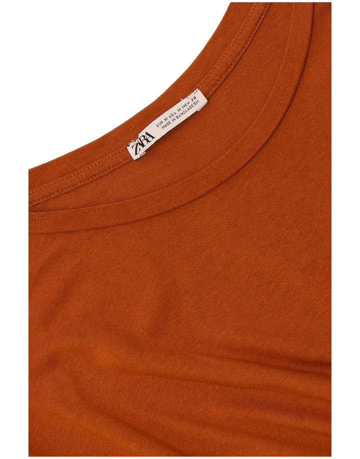Zara Womens Oversized Tunic Top Medium Orange