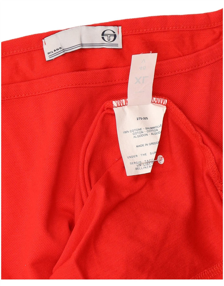 Sergio Tacchini Womens Vest Top UK 18 XL Red Cotton