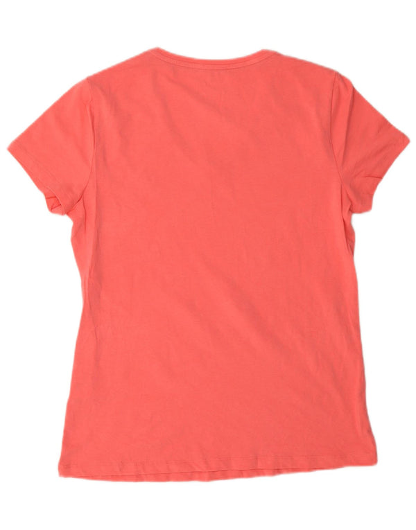 T-shirt da donna Nautica Top UK 14 cotone rosa medio