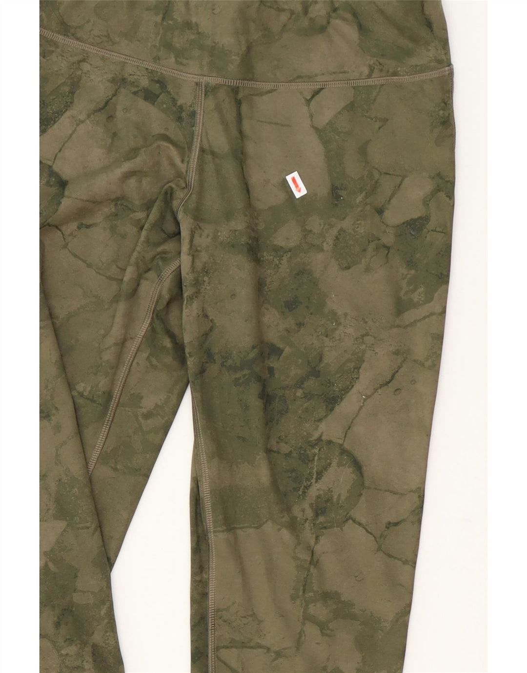 REEBOK Womens Cross Fit Abstract Pattern Leggings UK 16/18 Large  Green Vintage Reebok and Second-Hand Reebok from Messina Hembry 