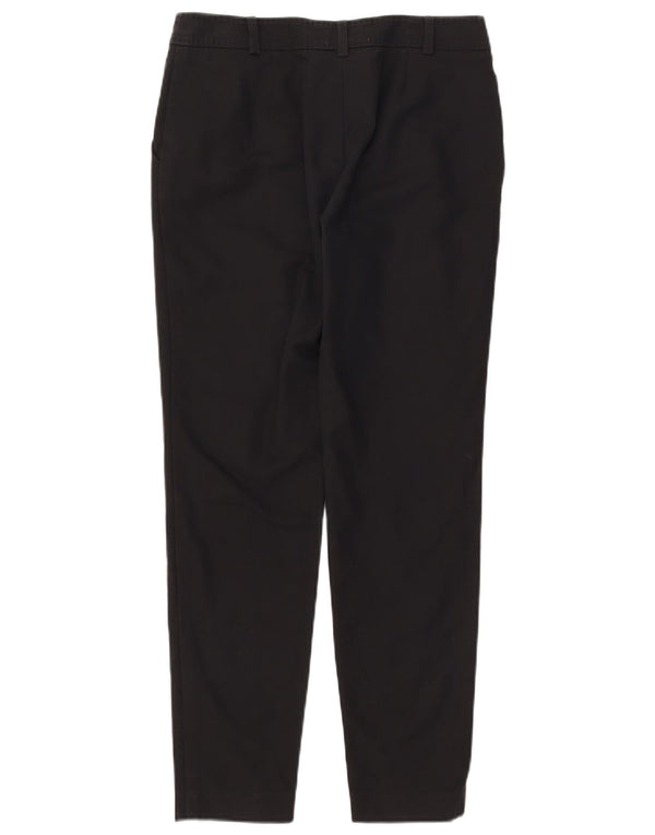 Luisa Spagnoli Womens Slim Chino Trousers IT 42 Medium W30 L29 Black Cotton