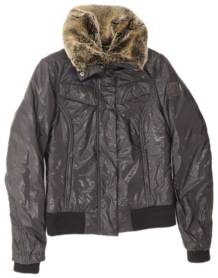 Damska ocieplana kurtka BELSTAFF EU 40, mała, szary nylon