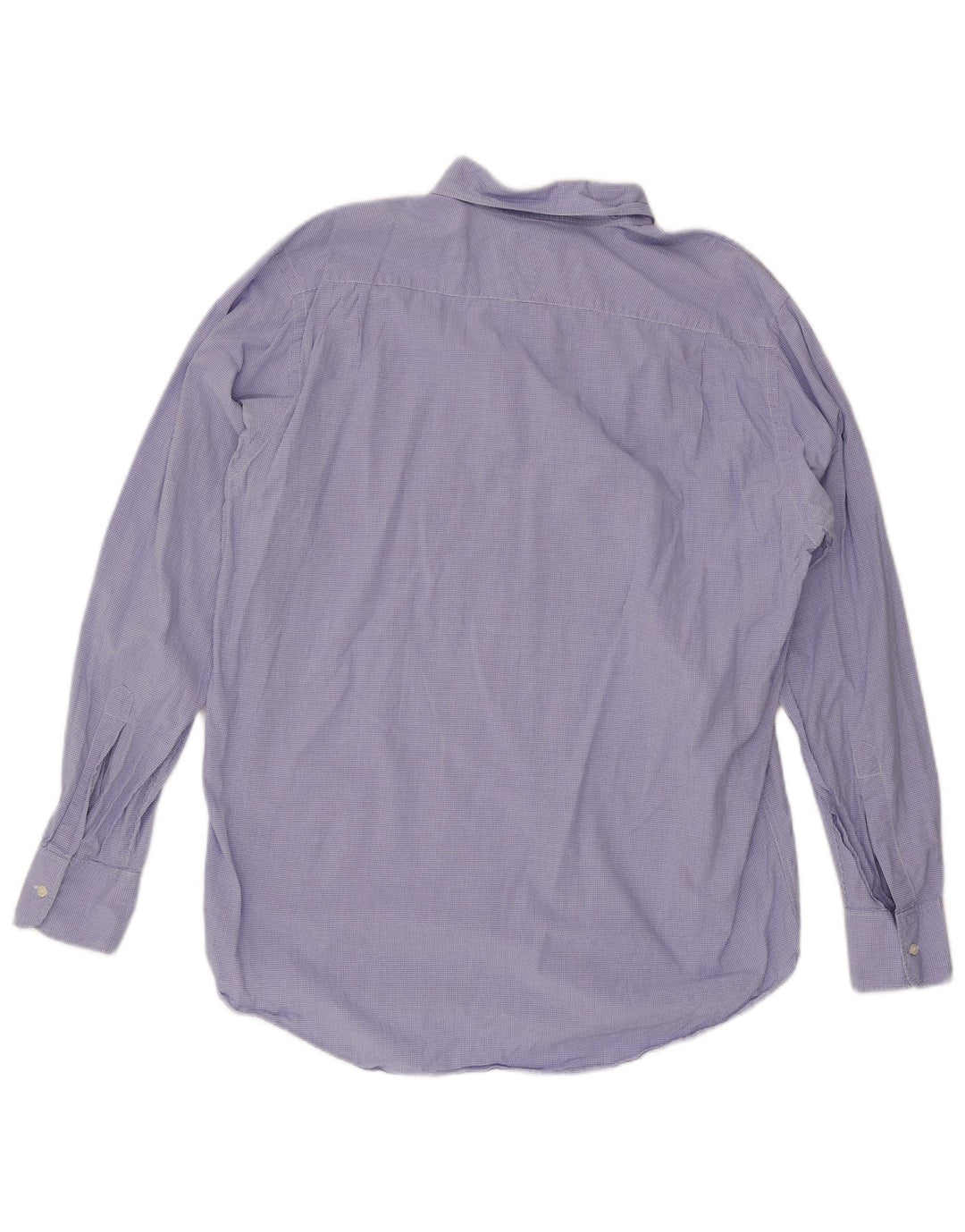Hackett Herrenhemd XL, blaue Gingham-Baumwolle