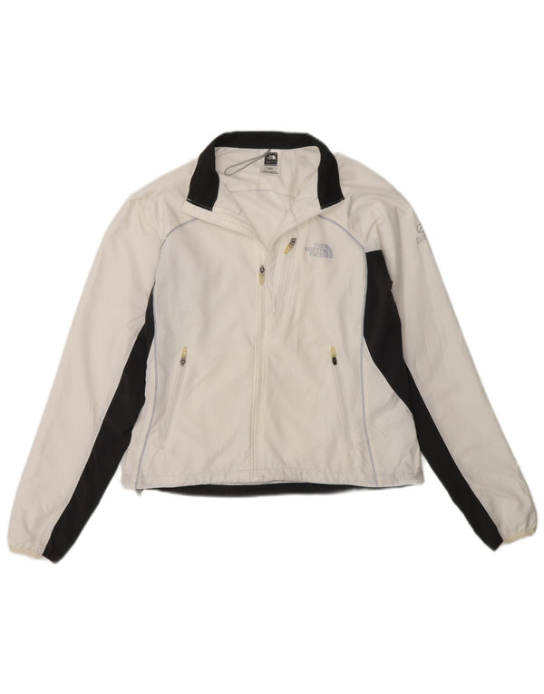The North Face Damen-Trainingsanzug-Oberteiljacke UK 6 XS Weißer Farbblock