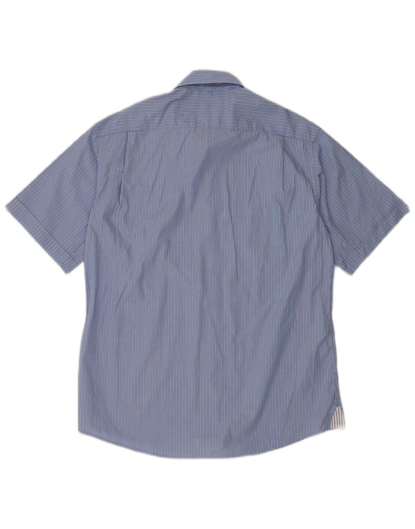Camicia a maniche corte da uomo MC Neal, cotone a righe grandi blu