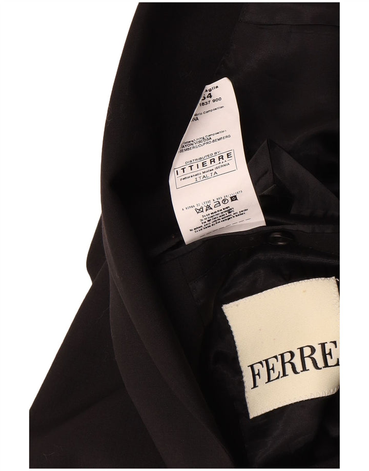 Ferre Veste Blazer 2 Boutons Homme IT 54 2XL Laine Noir