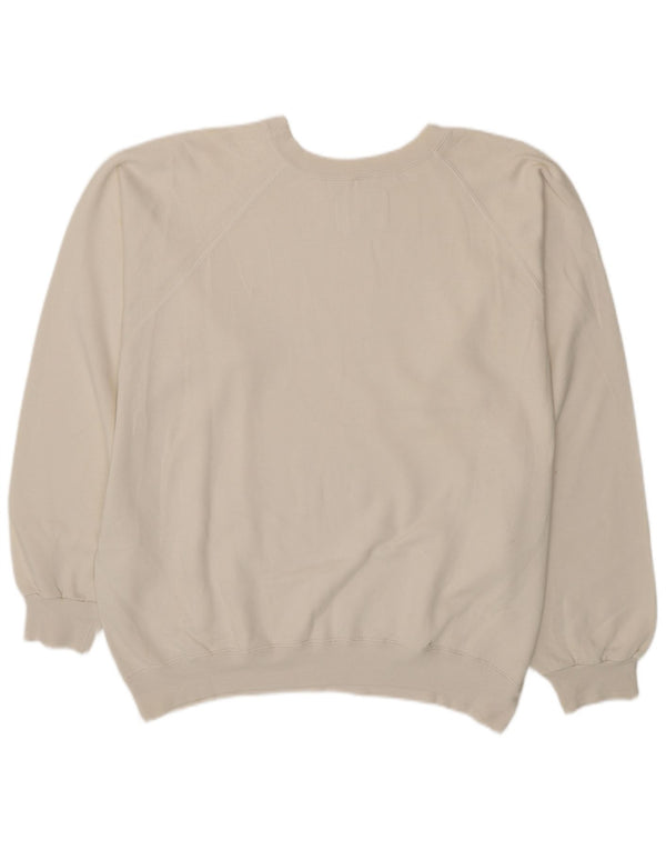 Champion Herre Grafisk Sweatshirt Jumper XL Hvid Bomuld