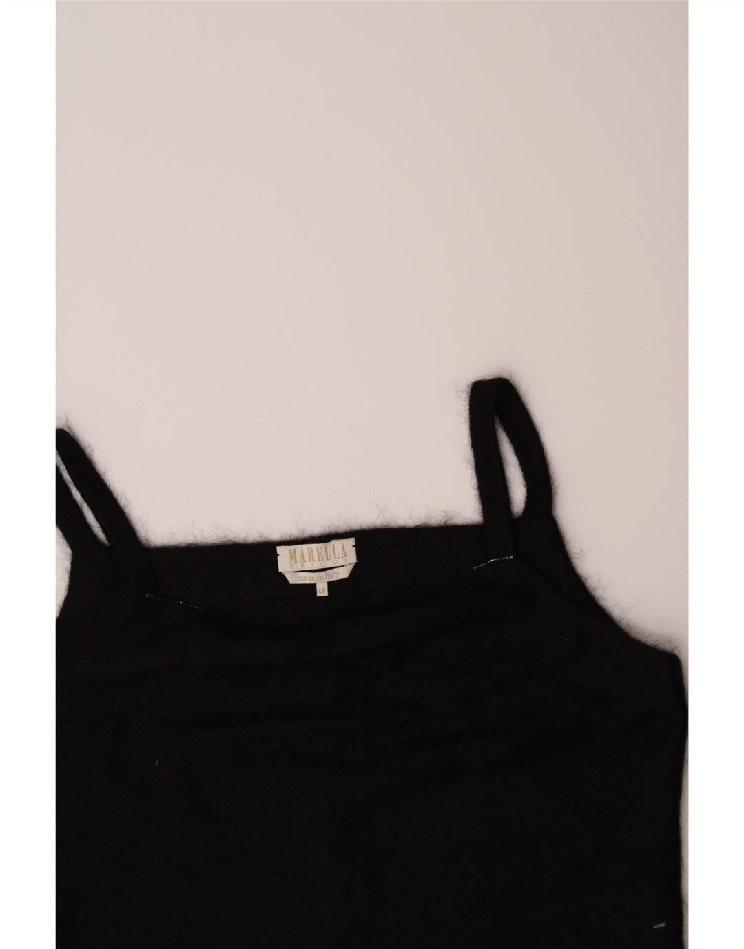 MARELLA Womens Cami Top IT 48 XL Black Vintage Marella and Second-Hand Marella from Messina Hembry 