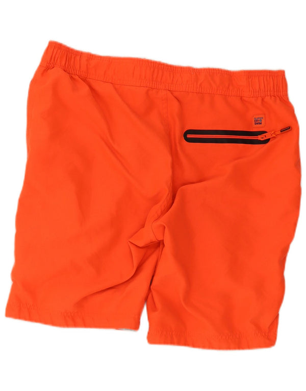 Pantaloncini da bagno grafici da uomo Superdry XL arancioni