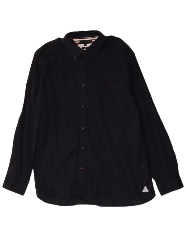 Camicia da uomo Regular Fit Tommy Hilfiger 2XL cotone blu navy