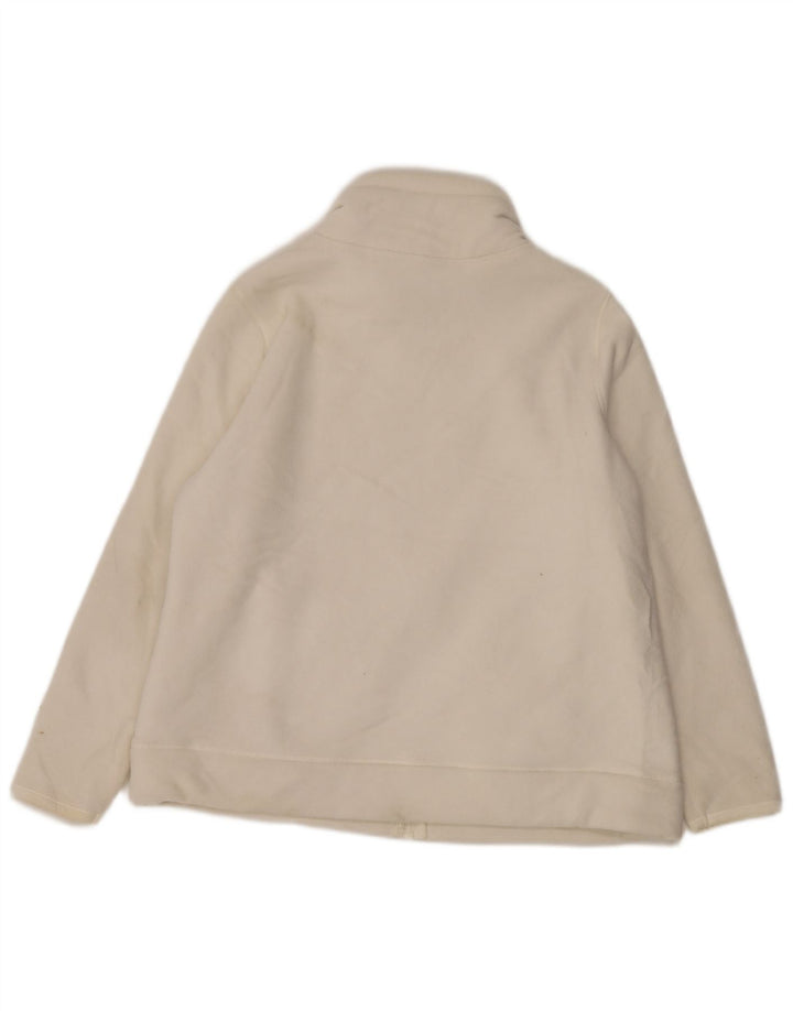 Marks & Spencer Womens Fleece Jacket UK 20 2XL White Cotton
